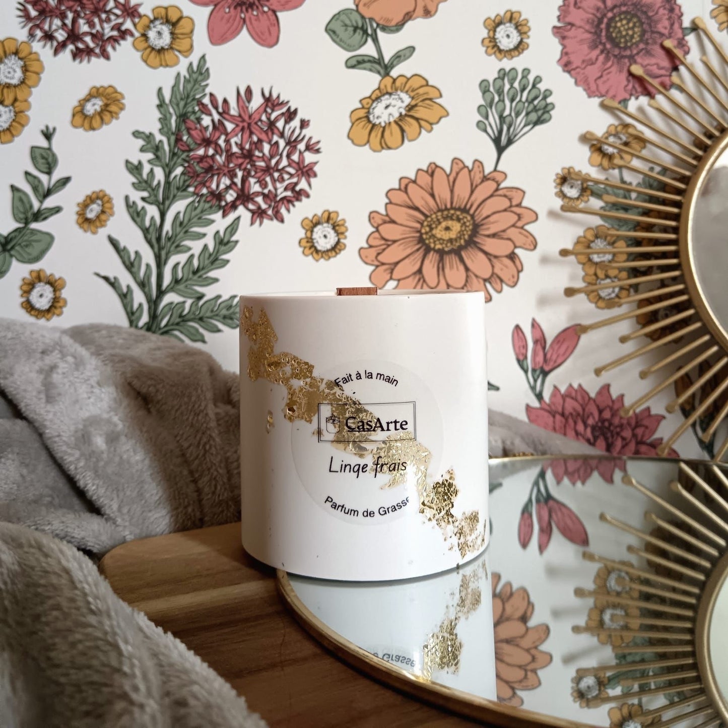 ✨ Bougie Éco-résine en Jesmonite — L'Élégance Artisanale 🕯️ Casarte