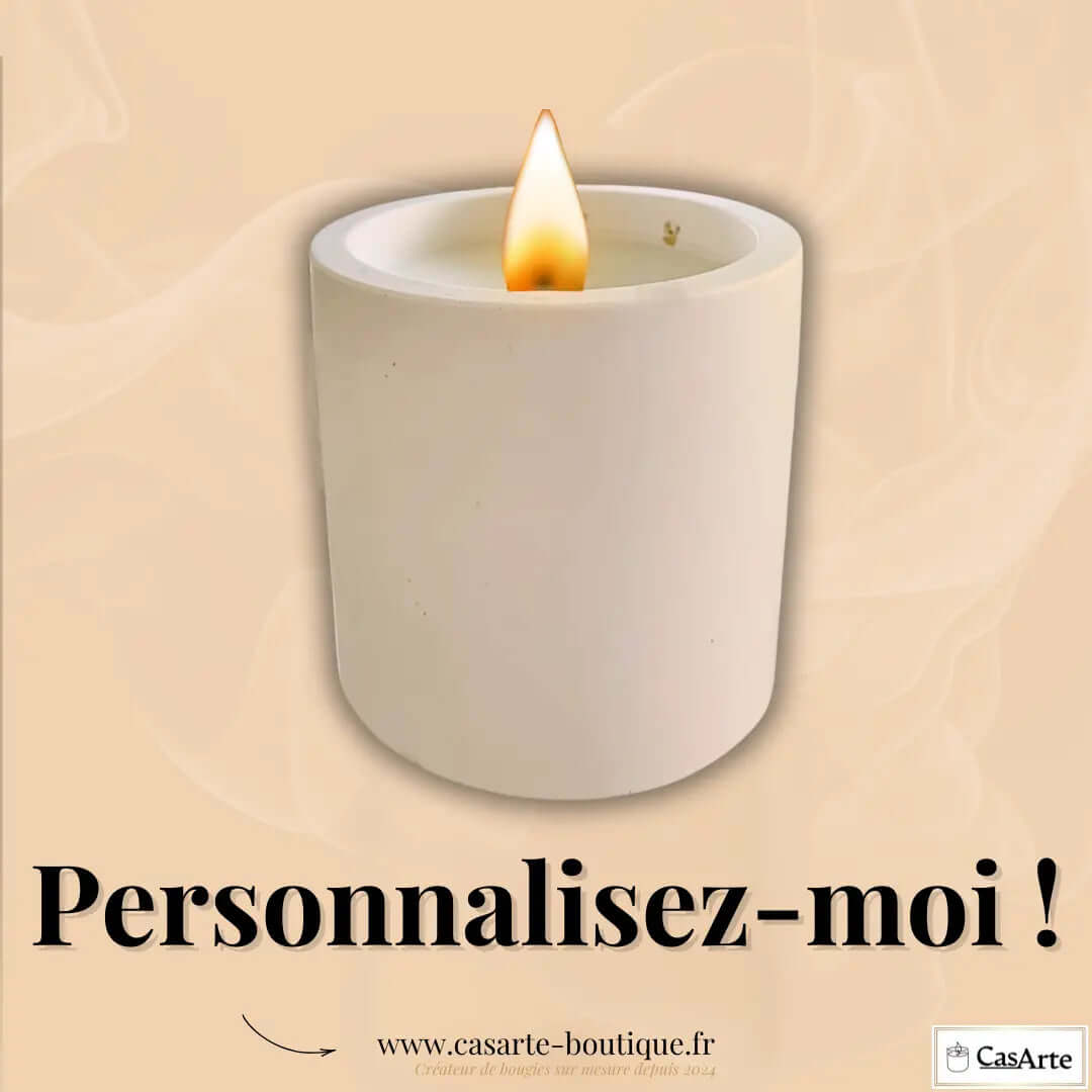 Bougie personnalisée - Créez la vôtre ✨ Bougie artisanale et Candles CasArte