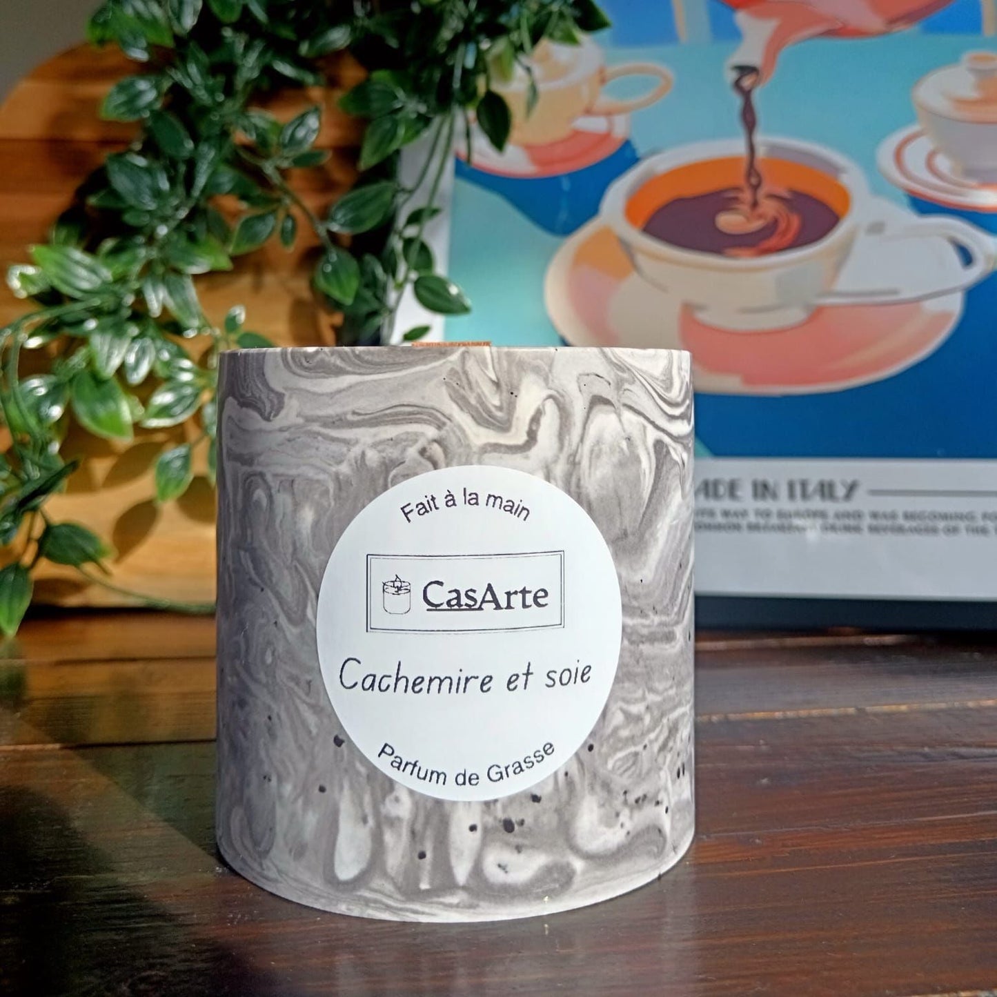 ✨ Bougie Éco-résine en Jesmonite — L'Élégance Artisanale 🕯️ Casarte