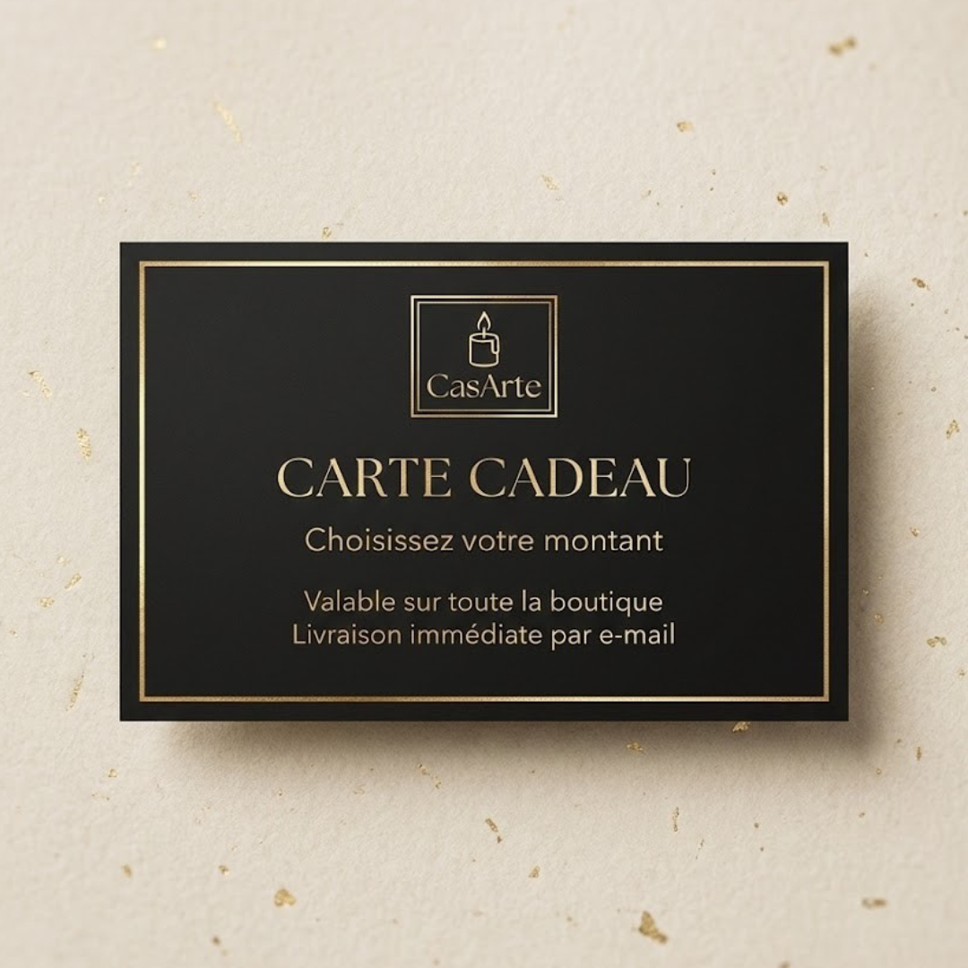 carte cadeau casarte livraison instantanée valable sur tout le site, choisissez votre montant